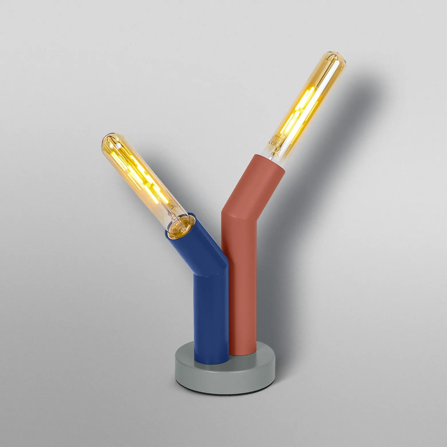 Lámpara de mesa OSRAM Decor Straw, 2 luces, multicolor, acero, E27