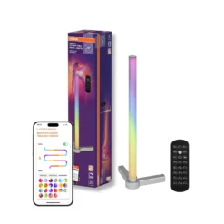 Lámpara de mesa OSRAM SMART+ WiFi CORNER MAGIC, plateada, 43 cm RGB