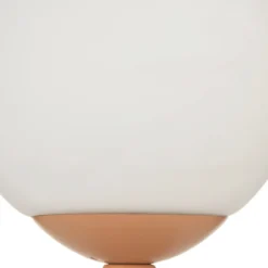 Lámpara de mesa Pauleen Glowing Charm, base de cerámica oxidada