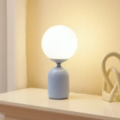 Lámpara de mesa Pauleen GLOWING CHARM, azul, altura 30 cm