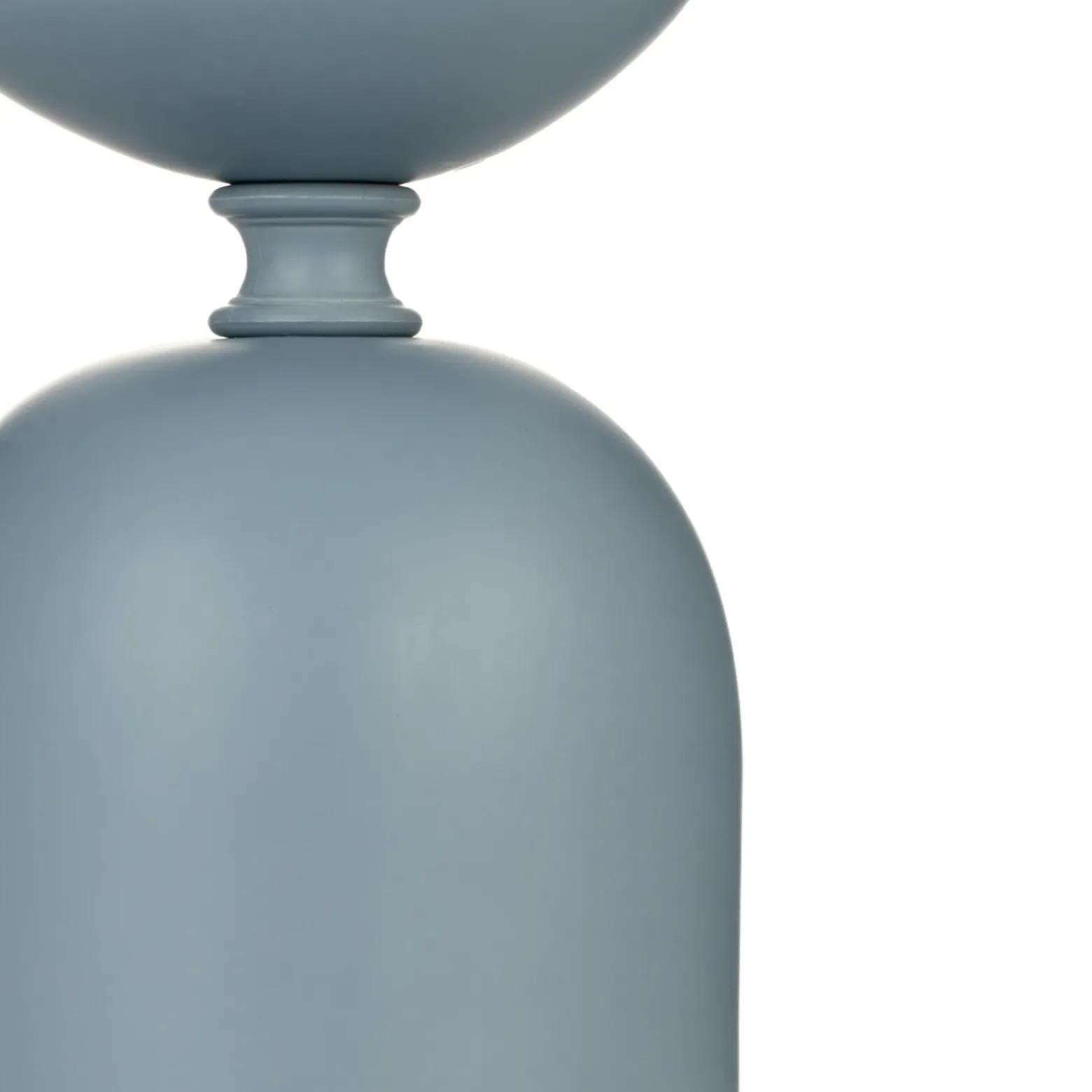 Lámpara de mesa Pauleen Glowing Charm, base de cerámica azul