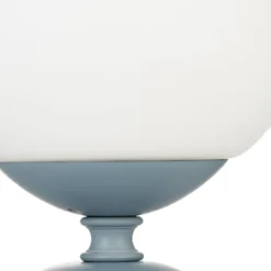 Lámpara de mesa Pauleen Glowing Charm, base de cerámica azul
