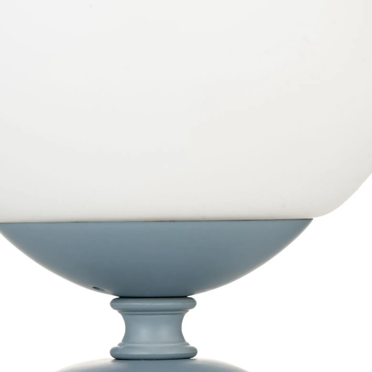 Lámpara de mesa Pauleen Glowing Charm, base de cerámica azul