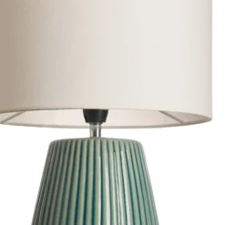 Lámpara de mesa Pauleen LOVE IT CLASSY, blanca/verde, altura 36 cm