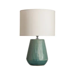 Lámpara de mesa Pauleen LOVE IT CLASSY, blanca/verde, altura 36 cm