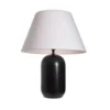 Lámpara de mesa Pauleen MYSTIC SHINE, blanco/negro, altura 45 cm