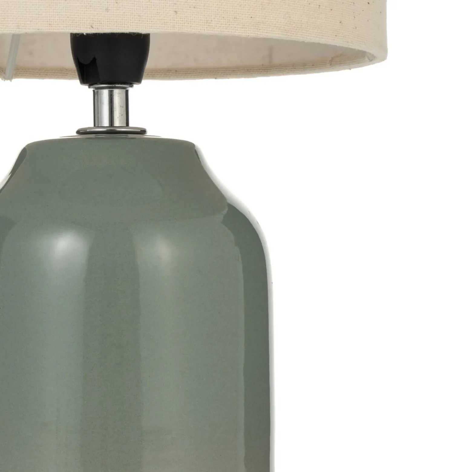 Lámpara de mesa Pauleen Sandy Glow, crema/verde