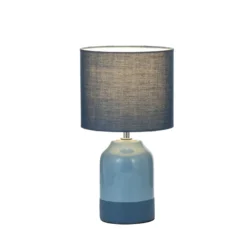 Lámpara de mesa Pauleen Sandy Glow, azul/azul