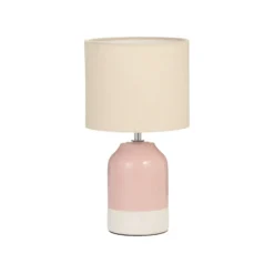Lámpara de mesa Pauleen Sandy Glow, crema/rosa