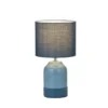 Lámpara de mesa Pauleen Sandy Glow, azul/azul