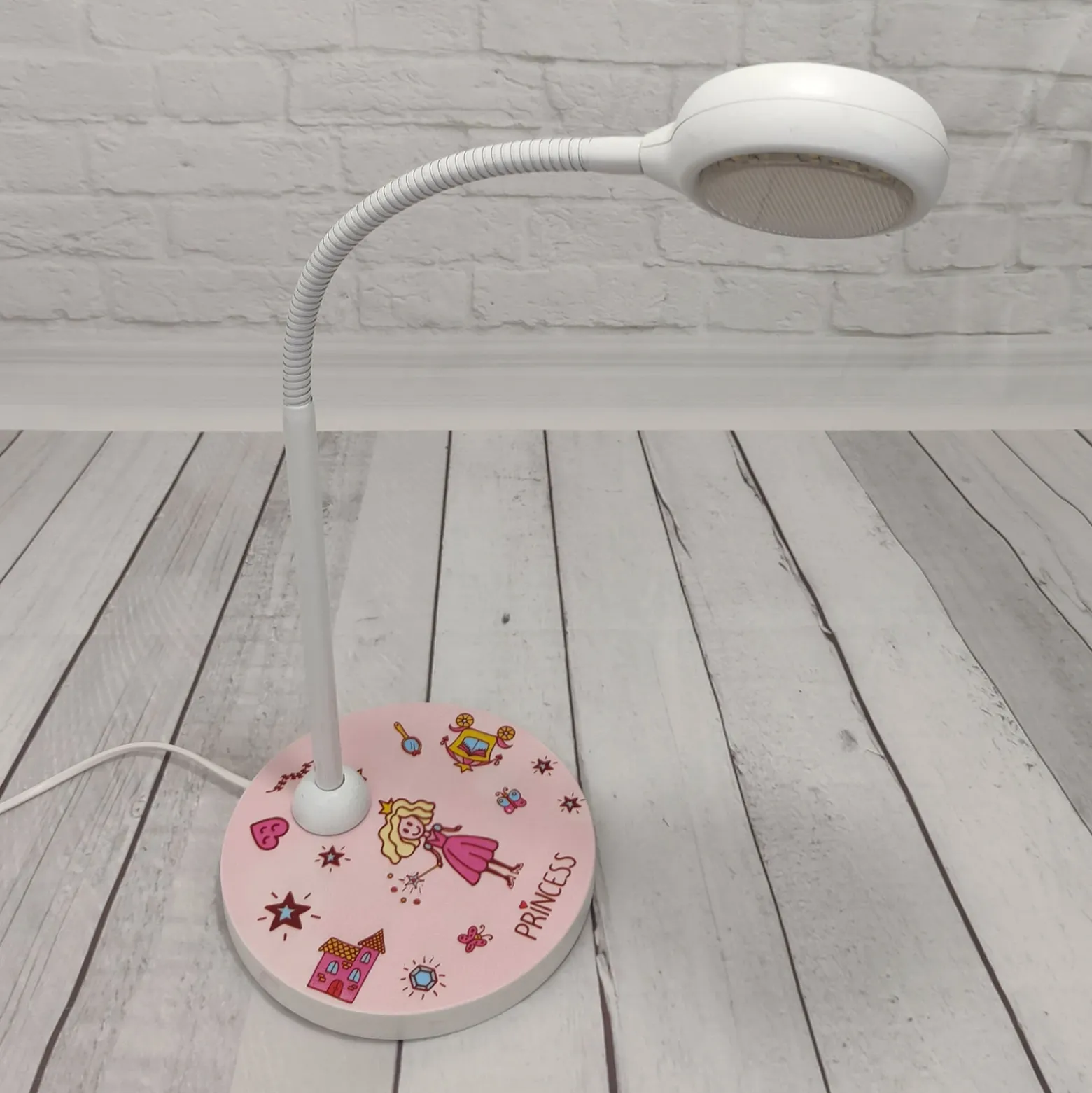 Lámpara de mesa Princesa con brazo flexible