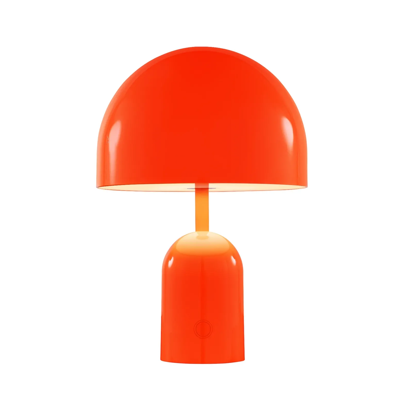 Lámpara de mesa recargable BELL PORTABLE de Tom Dixon, roja, 28 cm, IP44