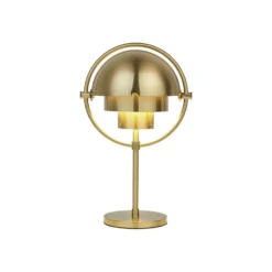 Lámpara de mesa recargable Gubi Multi-Lite, latón/latón, 30 cm