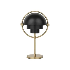 Lámpara de mesa recargable Gubi Multi-Lite, latón/negro, 30 cm