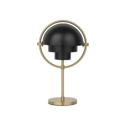 Lámpara de mesa recargable Gubi Multi-Lite, latón/negro, 30 cm