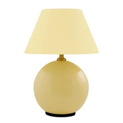 Lámpara de mesa recargable IRIS de Globen Lighting, amarilla/amarilla, altura