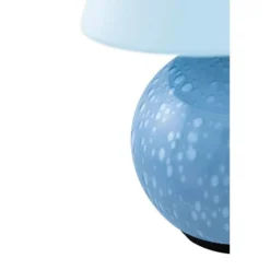Lámpara de mesa recargable IRIS de Globen Lighting, azul, altura 23 cm, G4