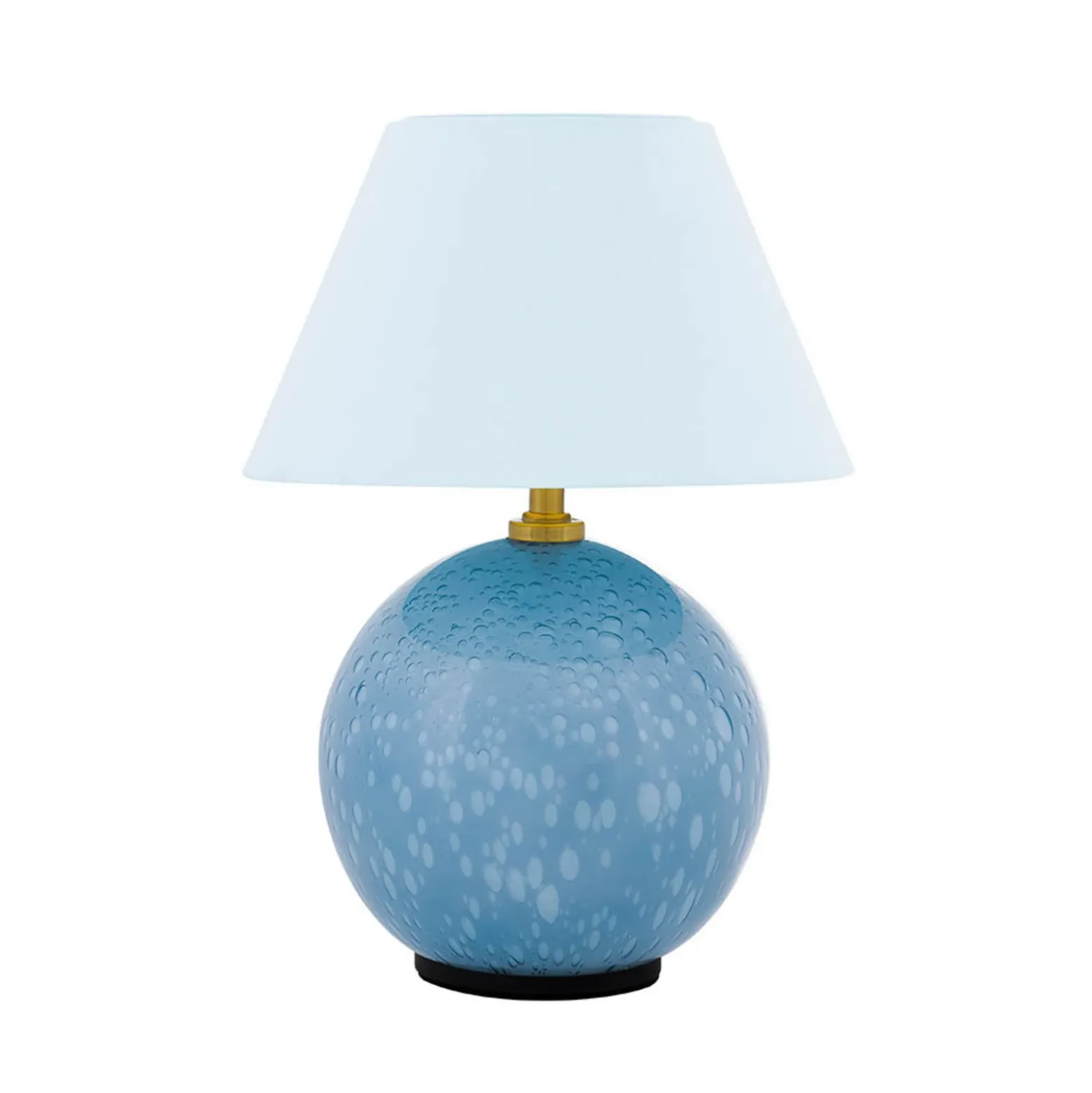 Lámpara de mesa recargable IRIS de Globen Lighting, azul, altura 23 cm, G4