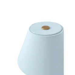 Lámpara de mesa recargable IRIS de Globen Lighting, azul, altura 23 cm, G4