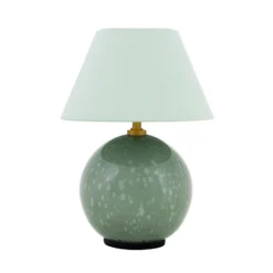 Lámpara de mesa recargable IRIS de Globen Lighting, verde, altura 23 cm, G4