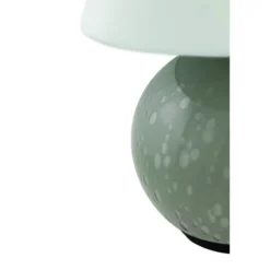 Lámpara de mesa recargable IRIS de Globen Lighting, verde, altura 23 cm, G4