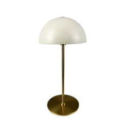 Lámpara de mesa recargable LED Along de Dyberg Larsen, beige, juego de 2
