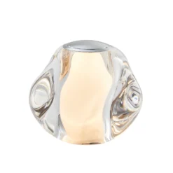 Lámpara de mesa recargable LED LOOM DESIGN Ice Ball, cromada, Ø 10,5 cm