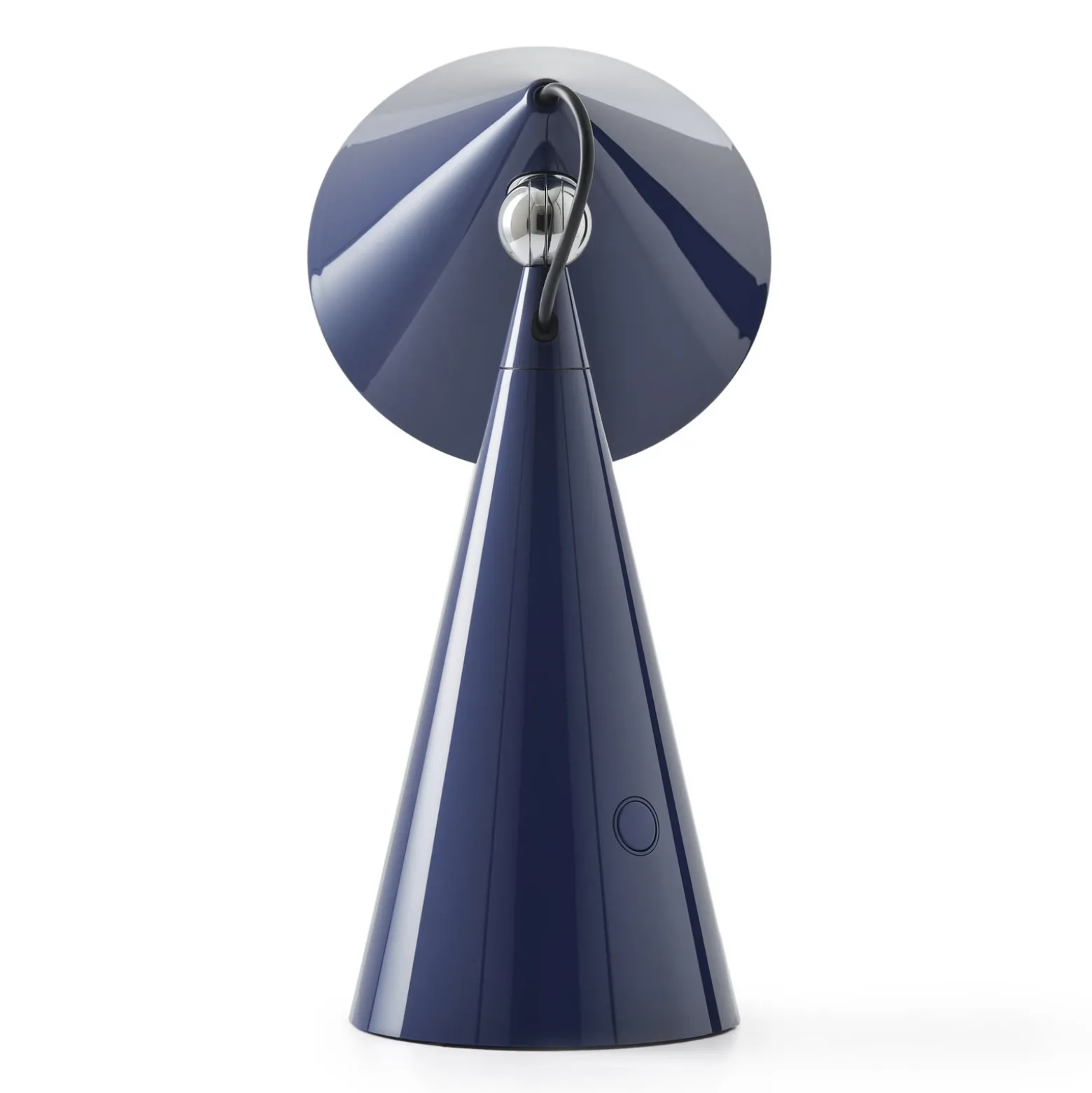 Lámpara de mesa recargable LED Pose de Tom Dixon, índigo, altura 25 cm