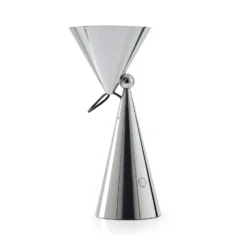 Lámpara de mesa recargable LED Pose de Tom Dixon, color plateado, altura 25 cm