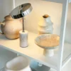 Lámpara de mesa recargable LED Starlight de Dyberg Larsen, cromada/gris