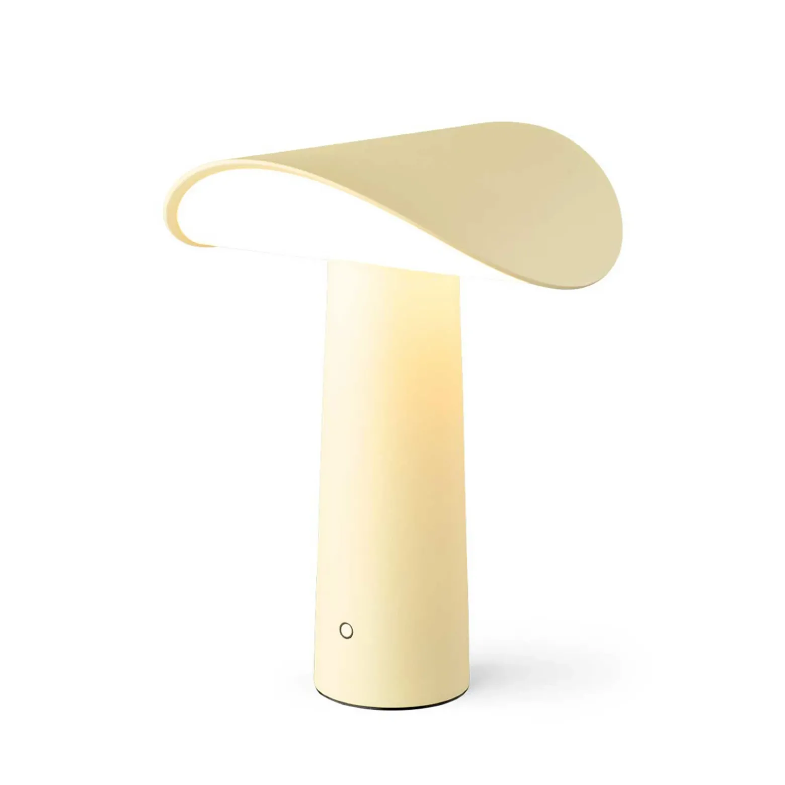 Lámpara de mesa recargable LED GEJST Lium, amarillo claro, 2700 K, USB