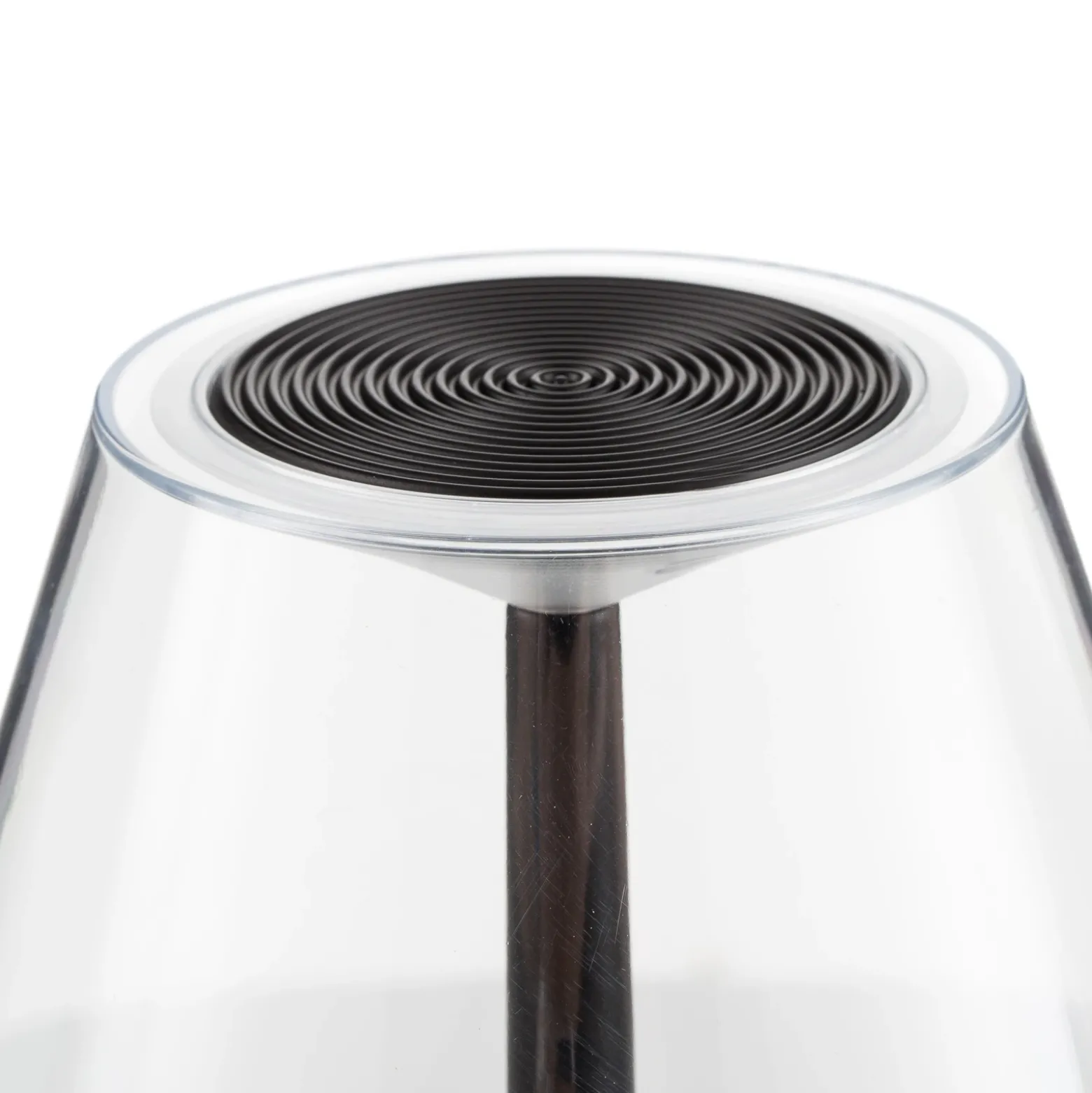 Lámpara de mesa recargable LED Rotaliana Dina+ T1 negra