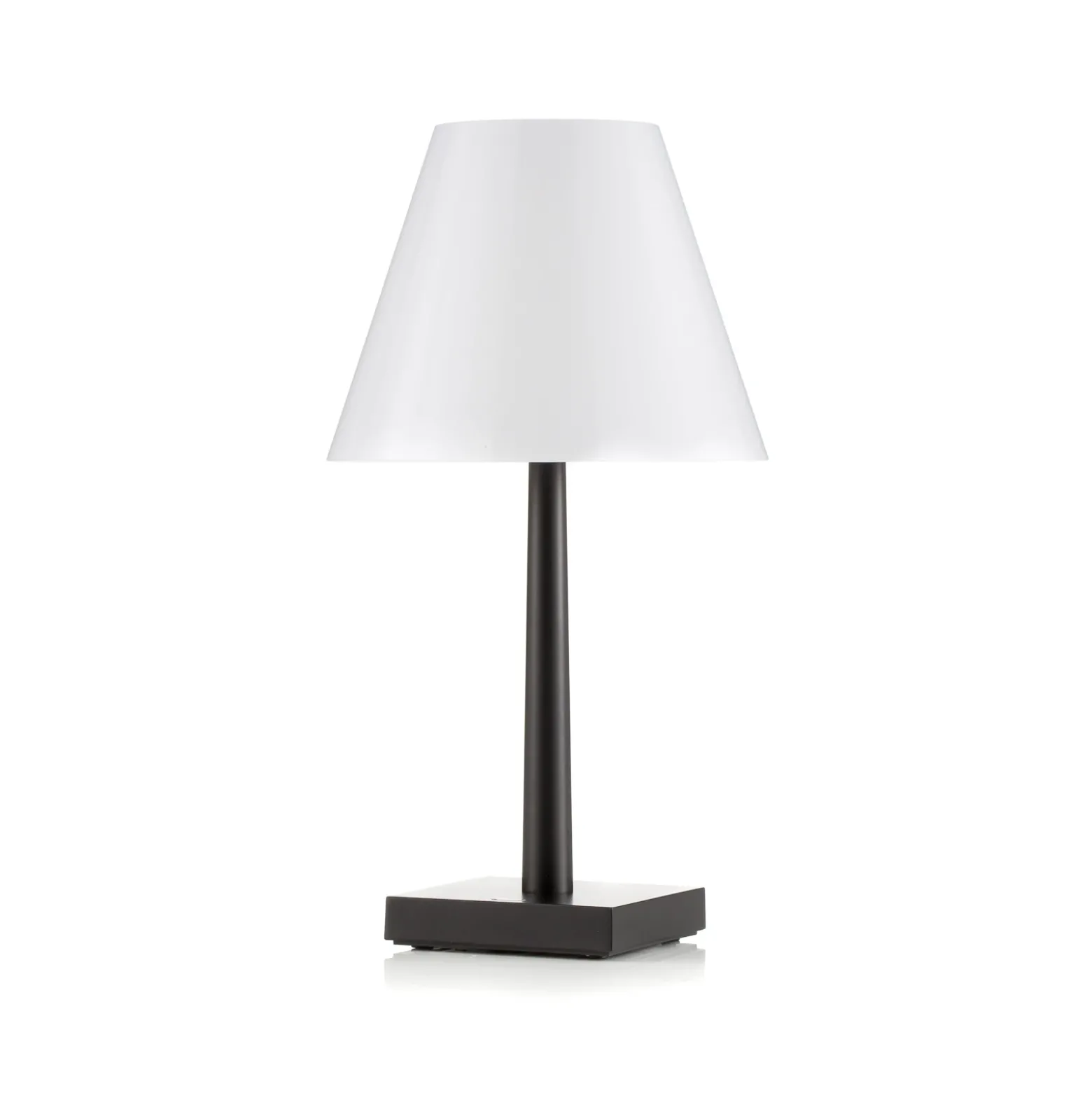 Lámpara de mesa recargable LED Rotaliana Dina+ T1 negra