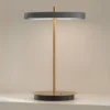 Lámpara de mesa recargable LED UMAGE Asteria Move antracita/latón 31 cm
