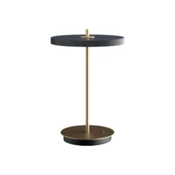 Lámpara de mesa recargable LED UMAGE Asteria Move antracita/latón 31 cm