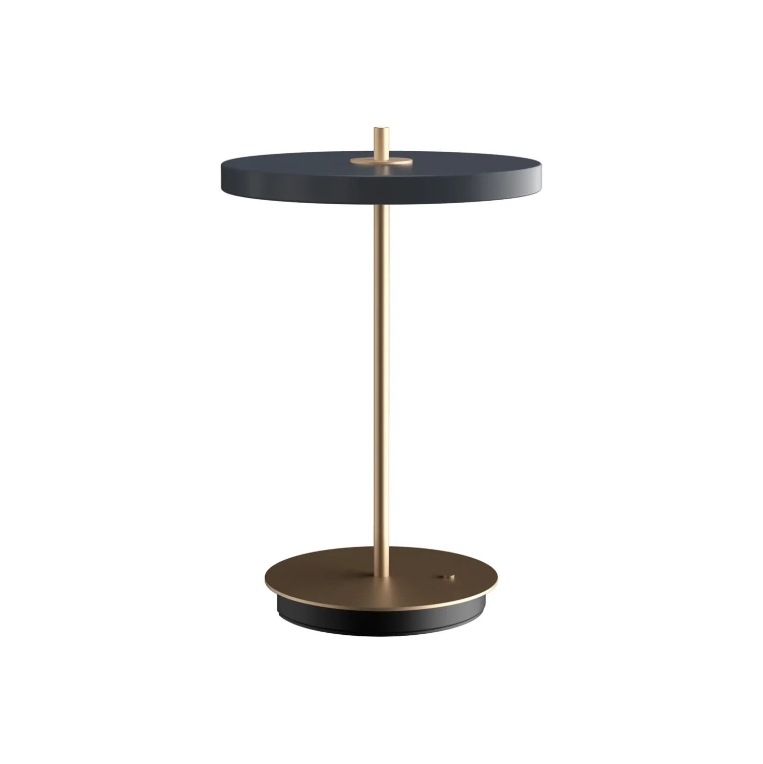 Lámpara de mesa recargable LED UMAGE Asteria Move antracita/latón 31 cm