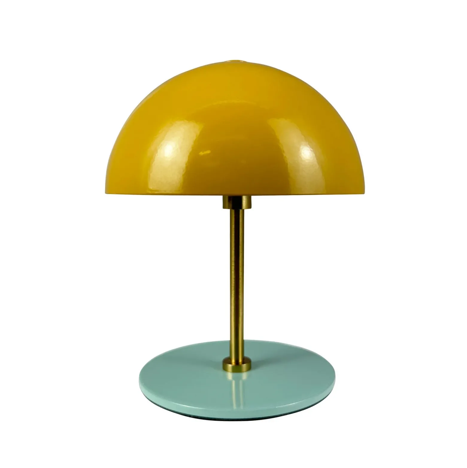 Lámpara de mesa recargable LED Along de Dyberg Larsen, color curry, juego de 2