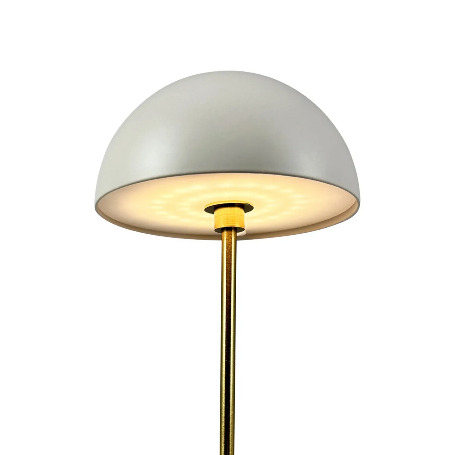 Lámpara de mesa recargable LED Along de Dyberg Larsen, beige, juego de 2