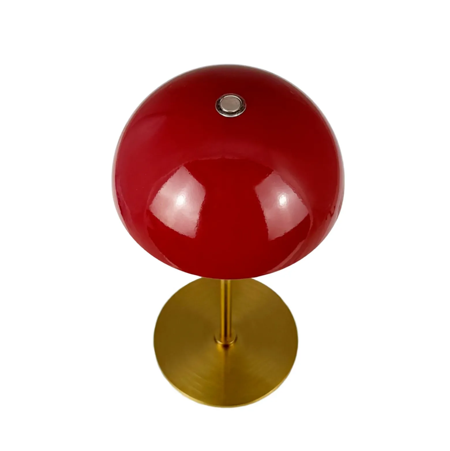 Lámpara de mesa recargable LED Along de Dyberg Larsen, roja, juego de 2 unidades
