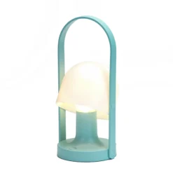 Lámpara de mesa recargable LED FollowMe de MARSET, azul