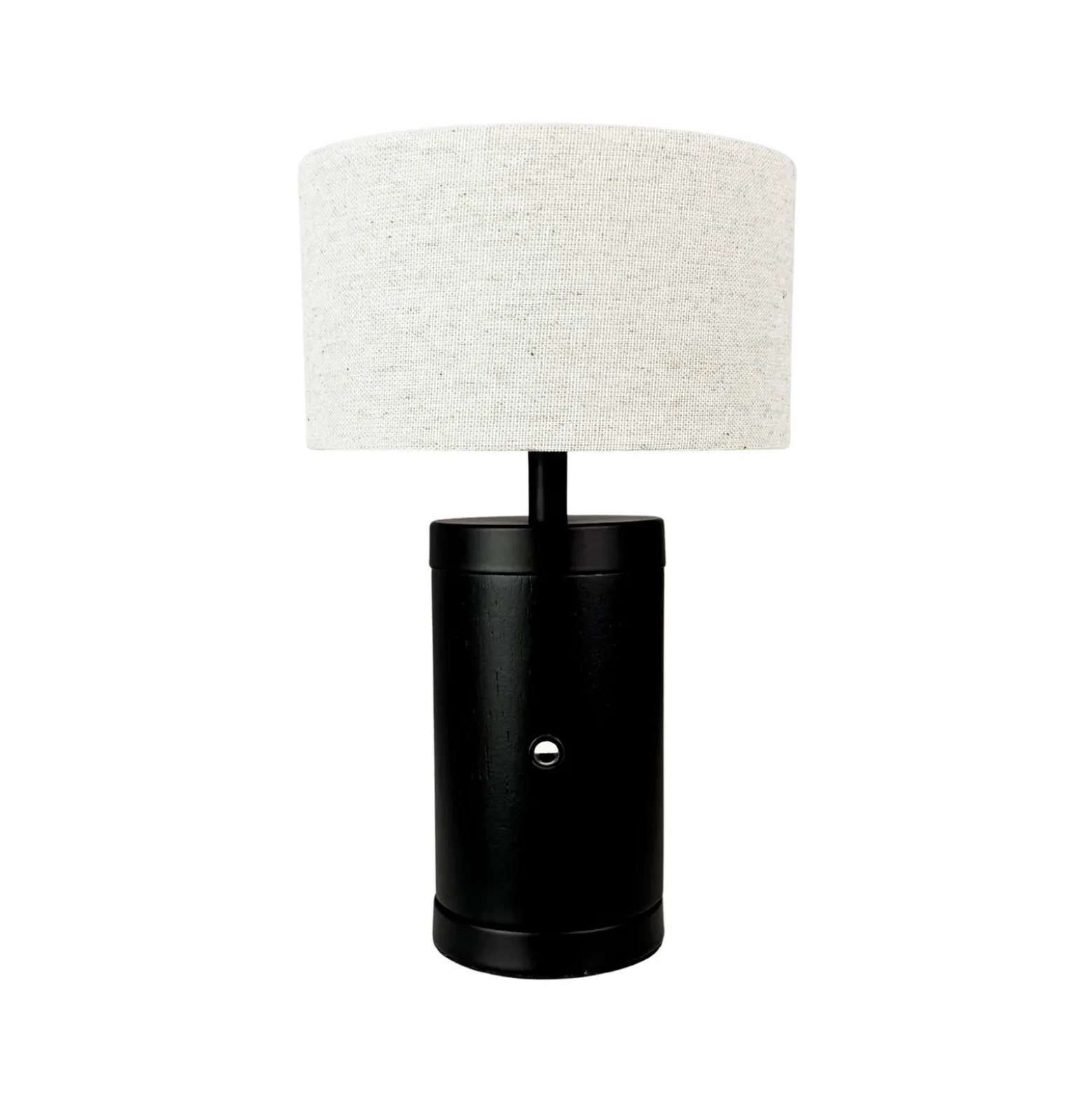 Lámpara de mesa recargable LED Mellow de Dyberg Larsen, negra, 23 cm