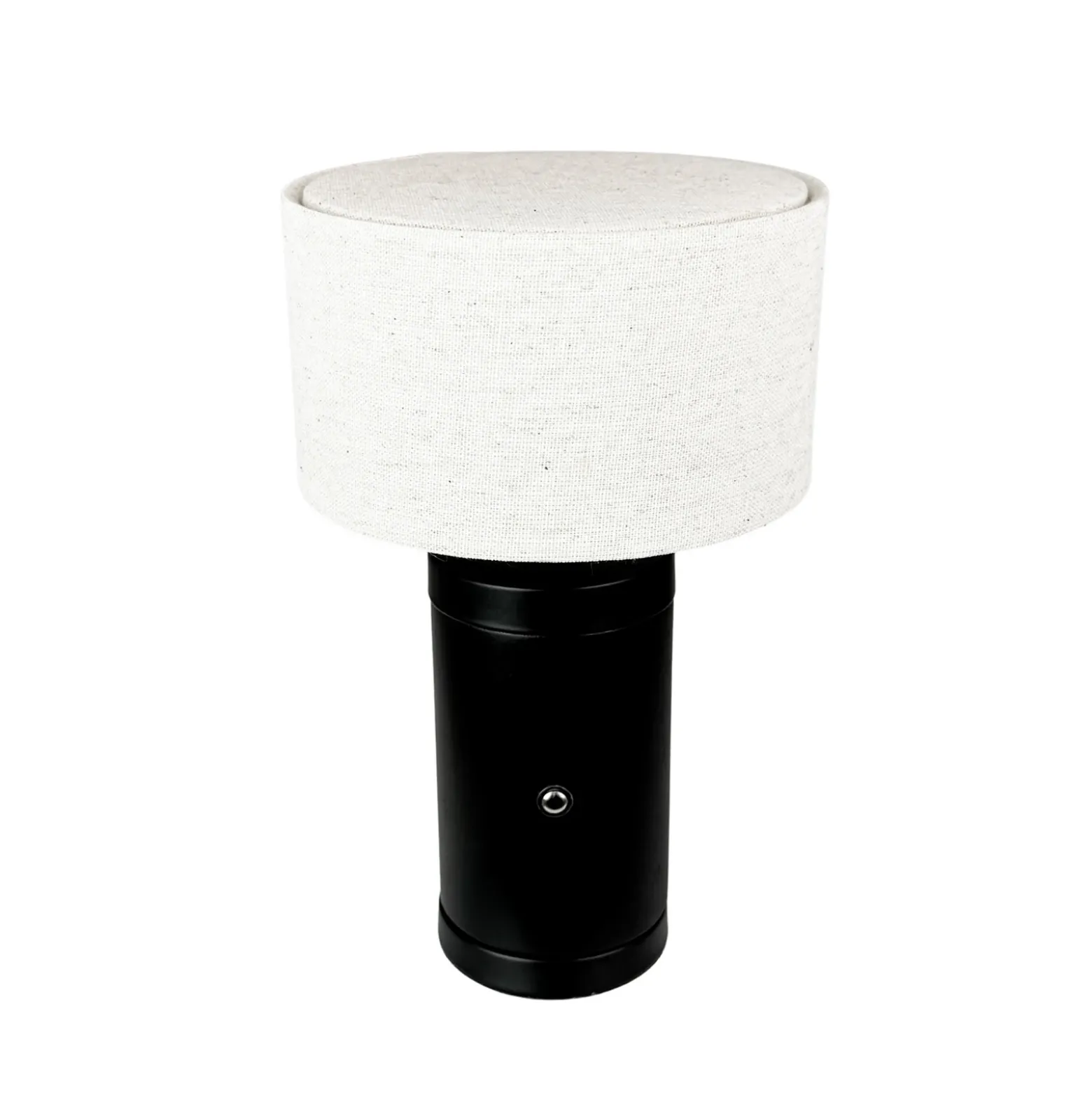 Lámpara de mesa recargable LED Mellow de Dyberg Larsen, negra, 23 cm