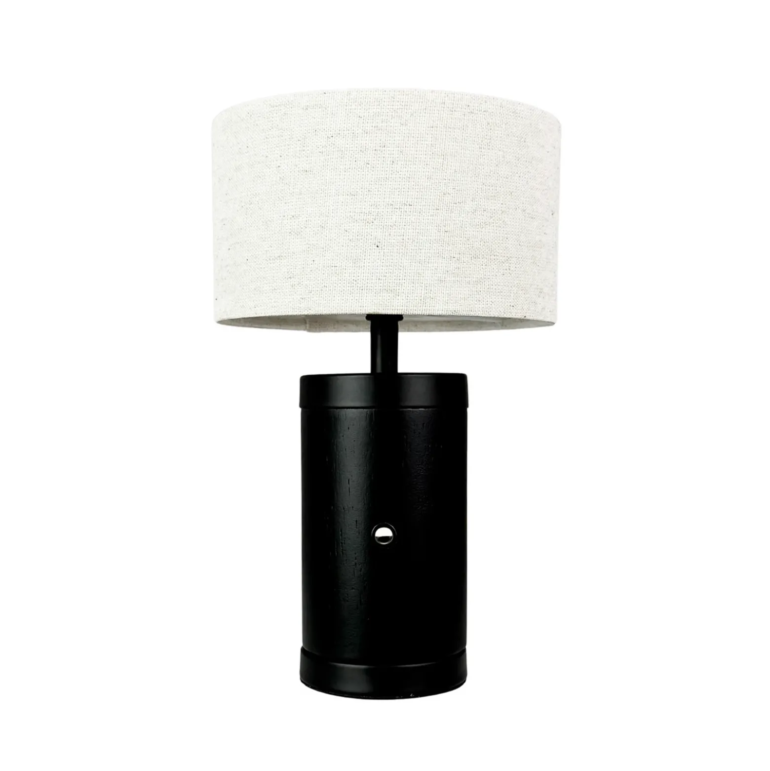 Lámpara de mesa recargable LED Mellow de Dyberg Larsen, negra, 23 cm