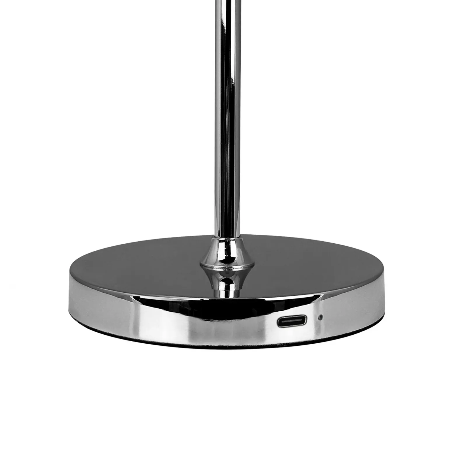 Lámpara de mesa recargable LED Starlight de Dyberg Larsen, cromada, metal