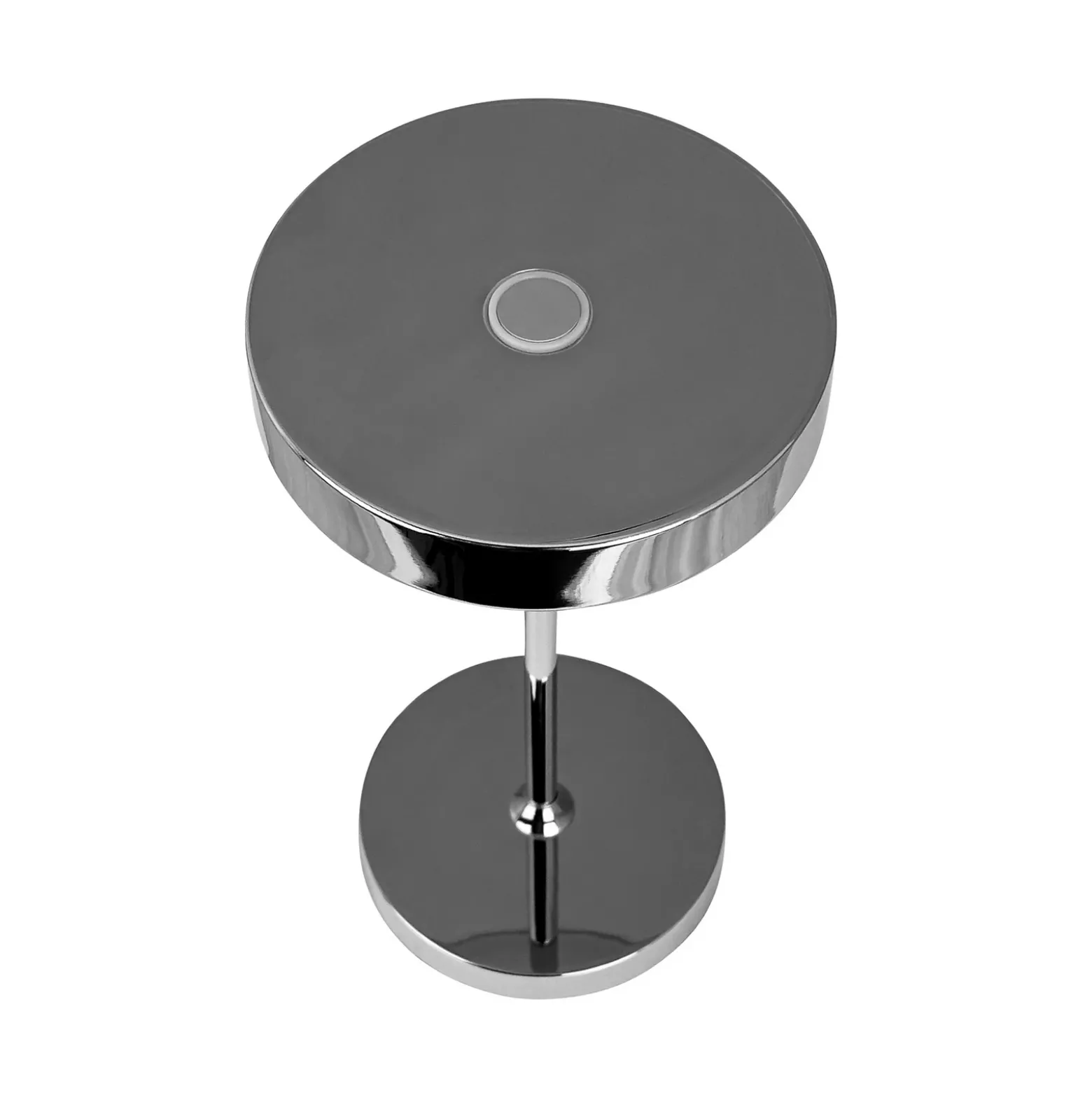 Lámpara de mesa recargable LED Starlight de Dyberg Larsen, cromada, metal