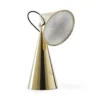 Lámpara de mesa recargable LED Pose de Tom Dixon, color dorado, altura 25 cm