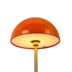 Lámpara de mesa recargable LED Along de Dyberg Larsen, naranja, juego de 2