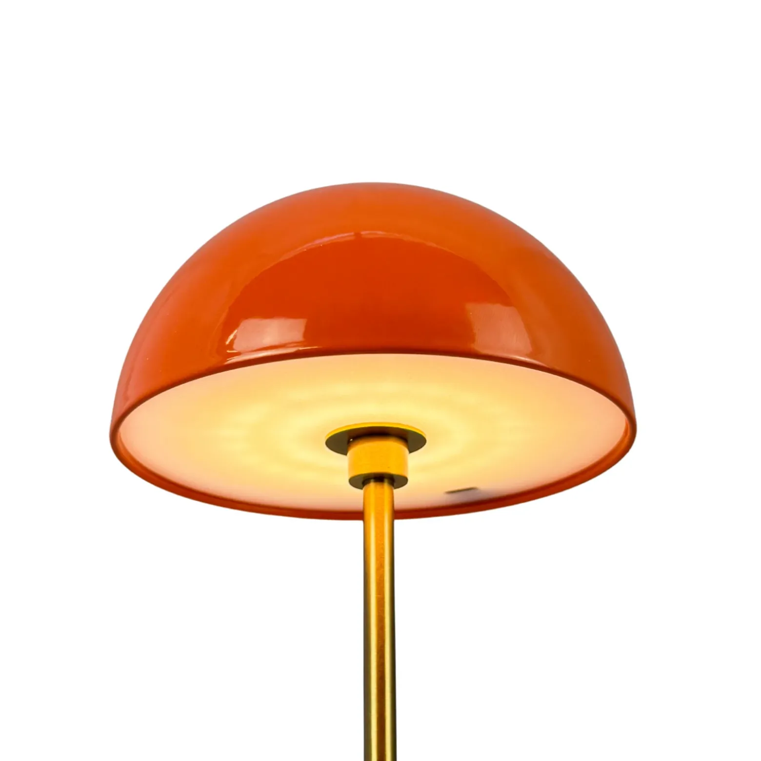 Lámpara de mesa recargable LED Along de Dyberg Larsen, naranja, juego de 2