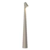 Lámpara de mesa recargable LED Africa de Vibia, altura 45 cm, beige oscuro