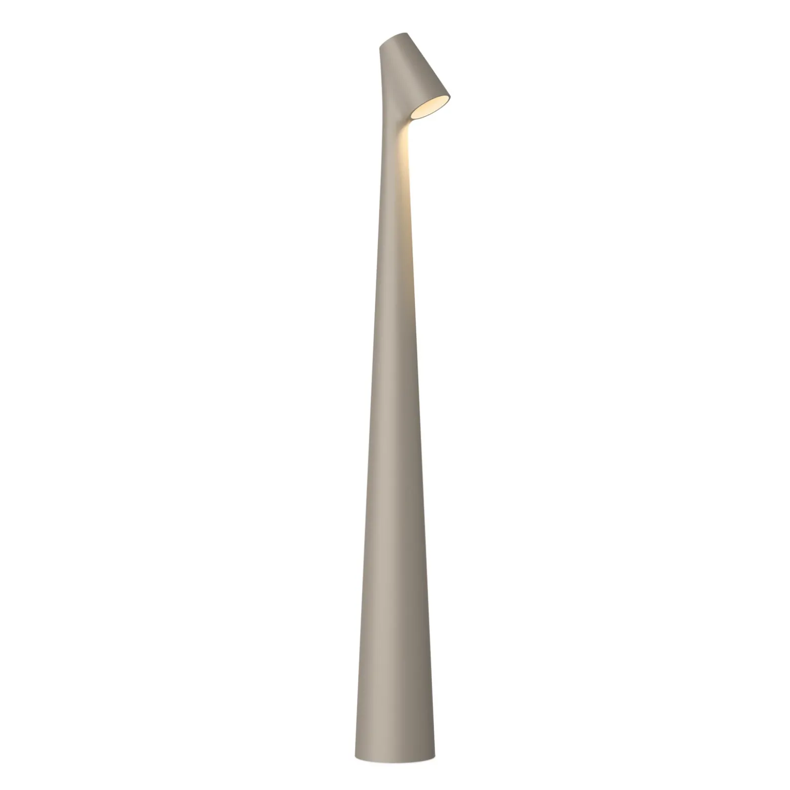 Lámpara de mesa recargable LED Africa de Vibia, altura 45 cm, beige oscuro